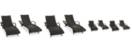 Noble House Ventura Outdoor Chaise Lounge (Set Of 4)
